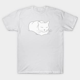 Loaf of Cat - white T-Shirt